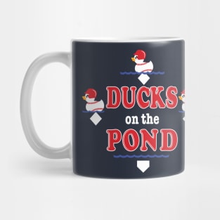 Duck's On the Pond Cute Baseball Softball Funny Saying Mug